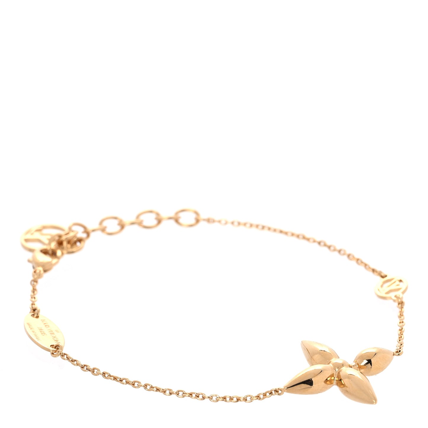 Metal Louisette Charm Bracelet Gold