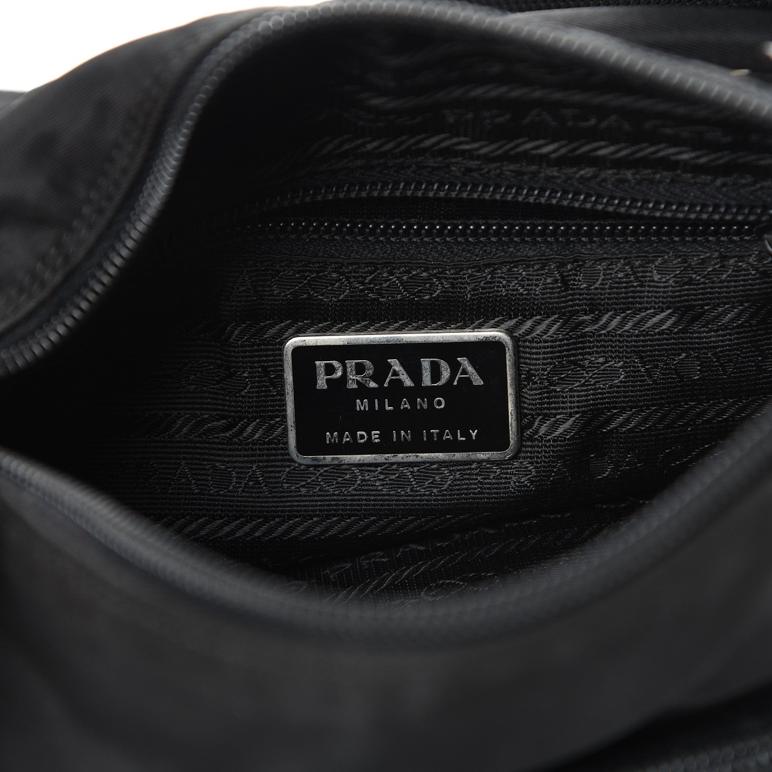 Prada Nylon Vela Messenger Black 5 of 10
