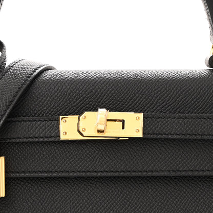 Hermes Epsom Kelly Sellier 25 Black 8 of 11