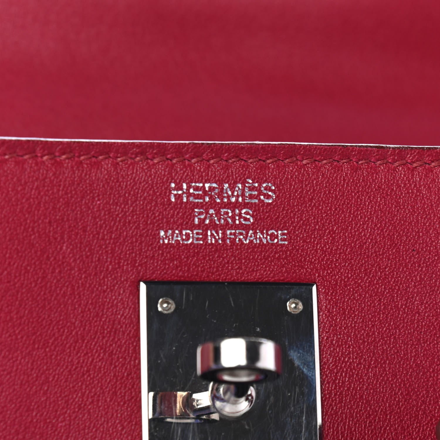 Hermes Swift Kelly Retourne 35 Rubis 5 of 10
