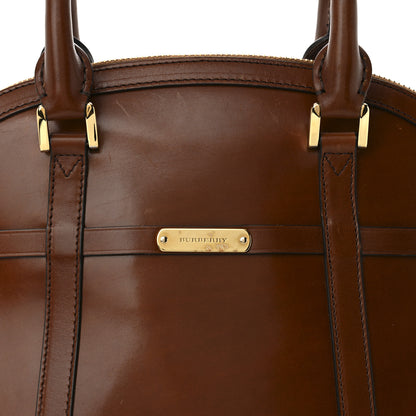 Burberry Bridle Calfskin Medium Orchard Bowling Bag Dark Tan 7 of 14