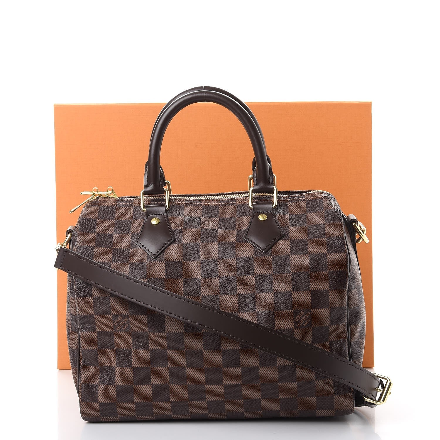 Louis Vuitton Damier Ebene Speedy Bandouliere 25 9 of 9