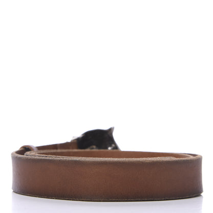 Gucci Cuoio Toscano Nickel Feline Buckle Belt 100 40 Cuir 2 of 5