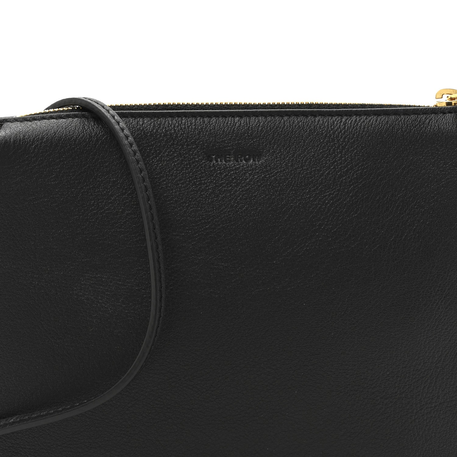 The Row Matte Grained Calfskin Mini Nu Twin Bag Black 8 of 11