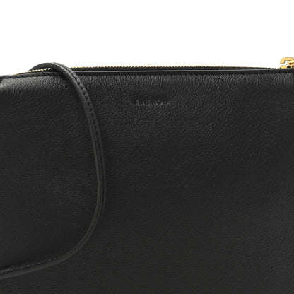 The Row Matte Grained Calfskin Mini Nu Twin Bag Black 8 of 11
