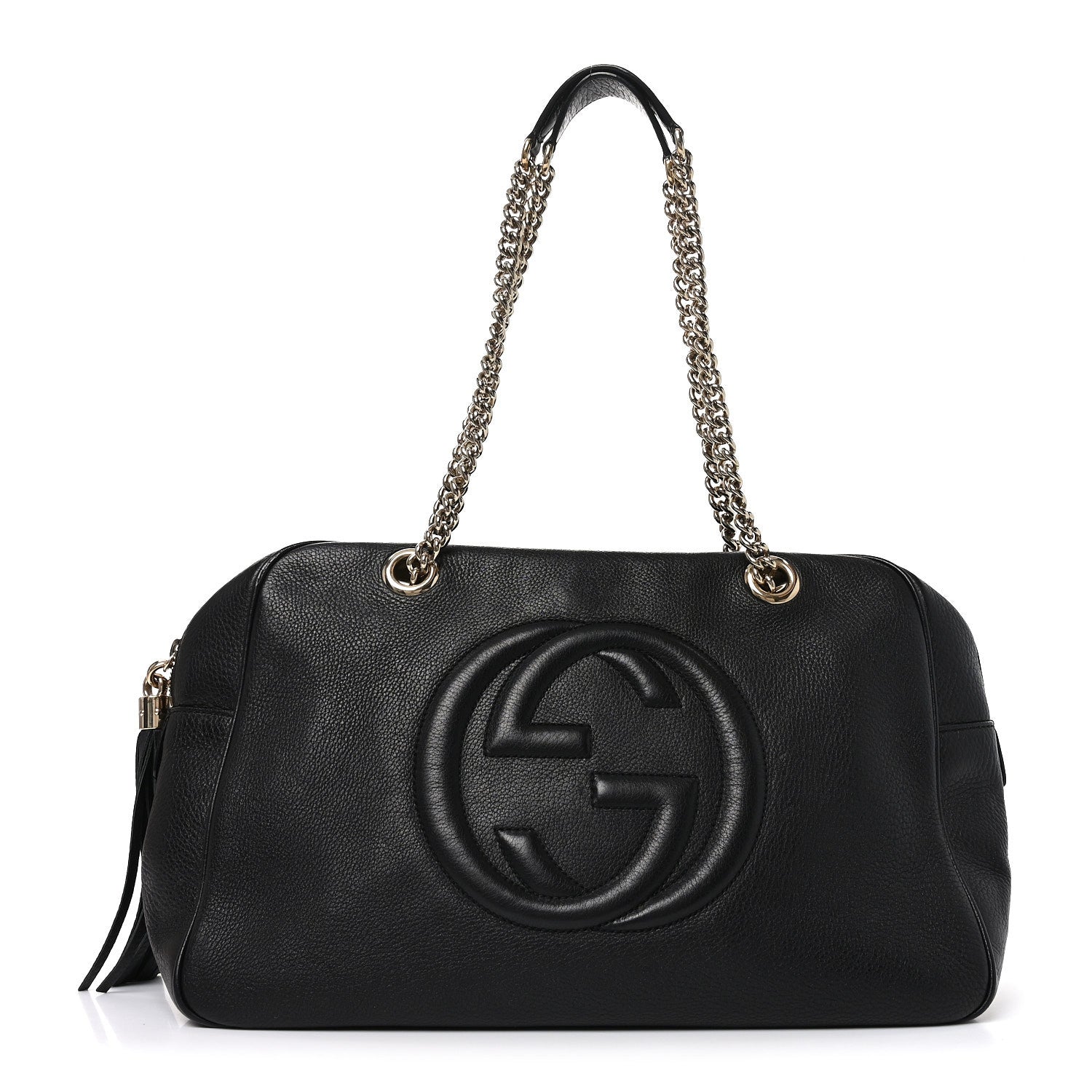 Gucci Pebbled Calfskin Medium Soho Bowler Black 1902581 – FASHIONPHILE