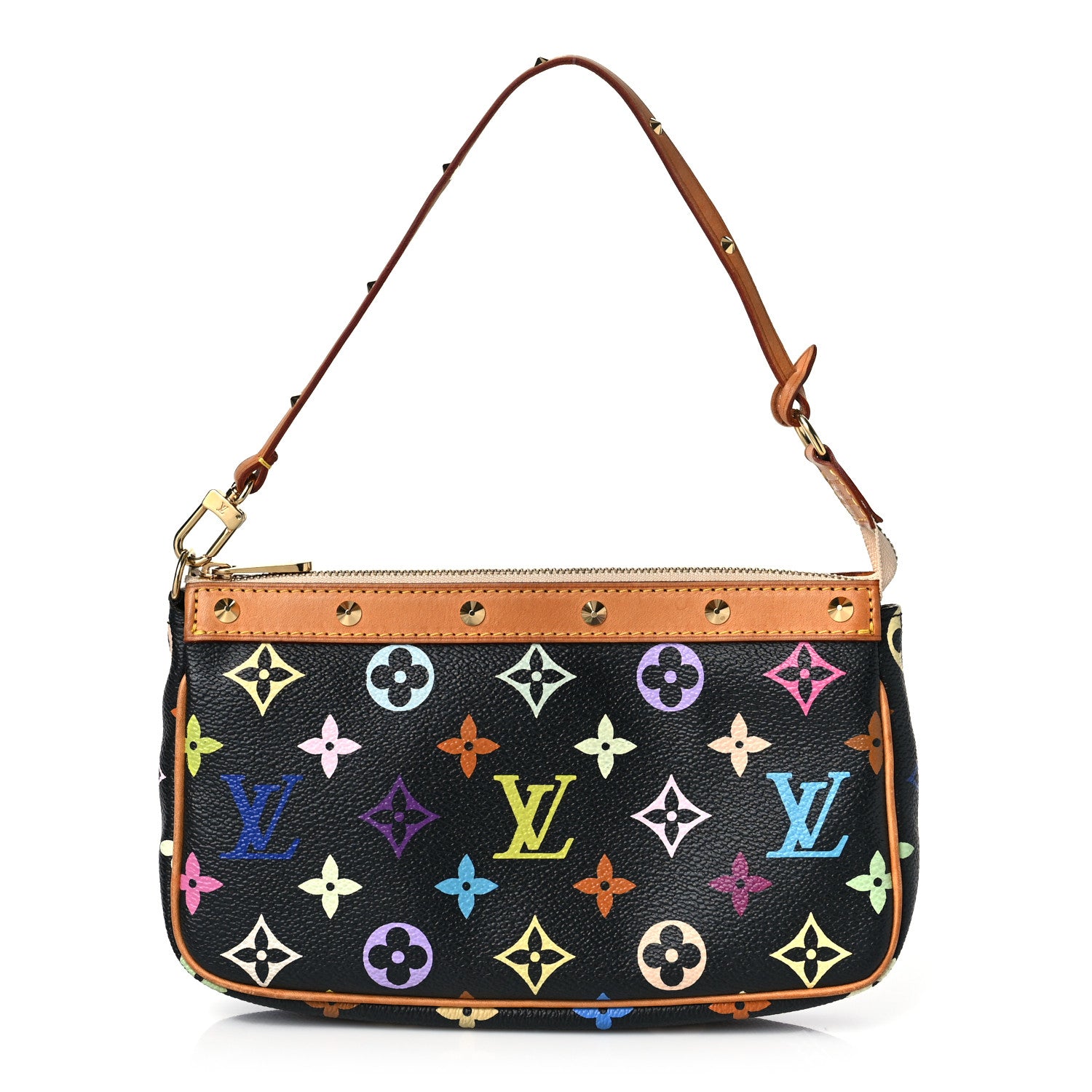 Louis Vuitton Monogram Multicolor Pochette Accessories Black 1 of 9