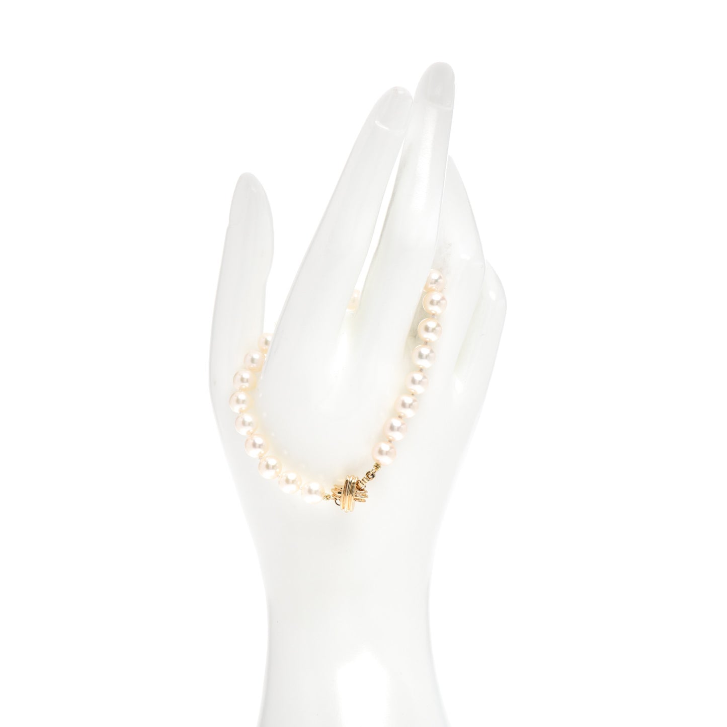 18K Yellow Gold Pearl 7mm Signature Pearls Bracelet