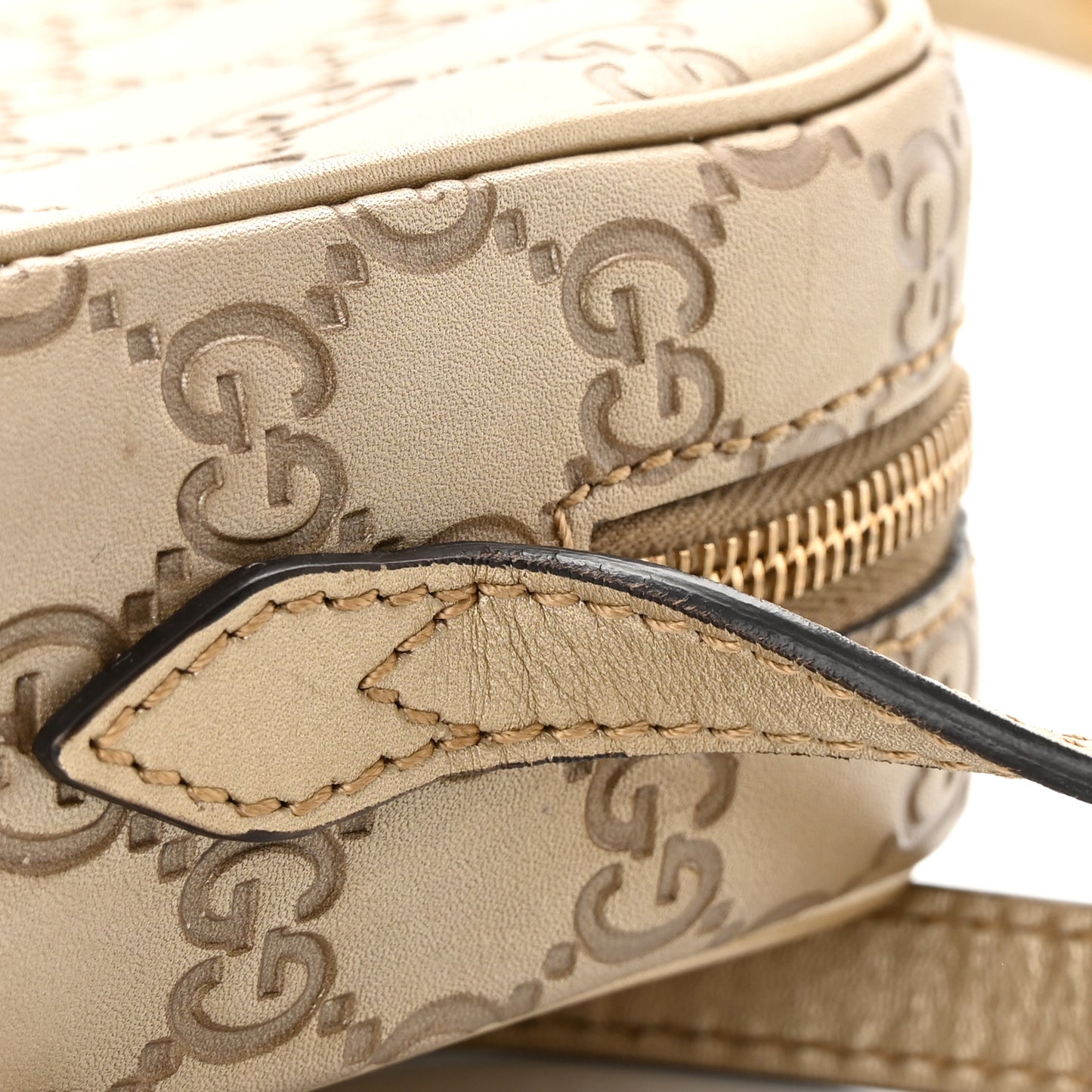 Guccissima Mini Bree Messenger Bag Gold