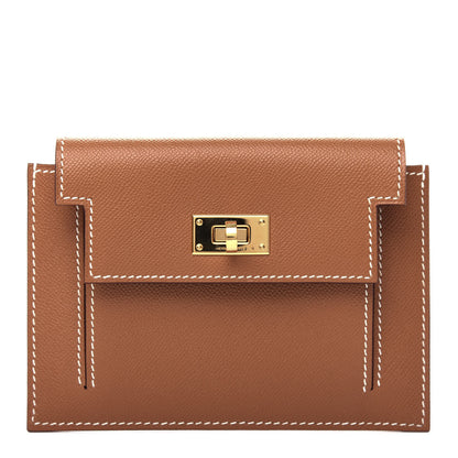 Hermes Epsom Kelly Pocket Compact Wallet Gold 1 of 7