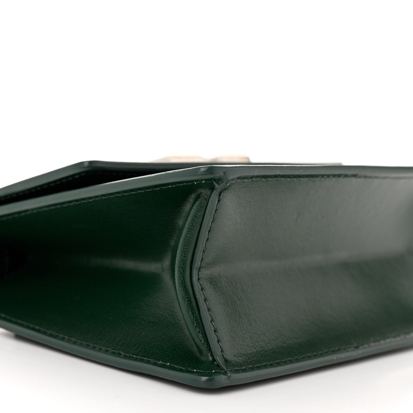 Calfskin Jitney 0.7 Crossbody Bag Dark Green