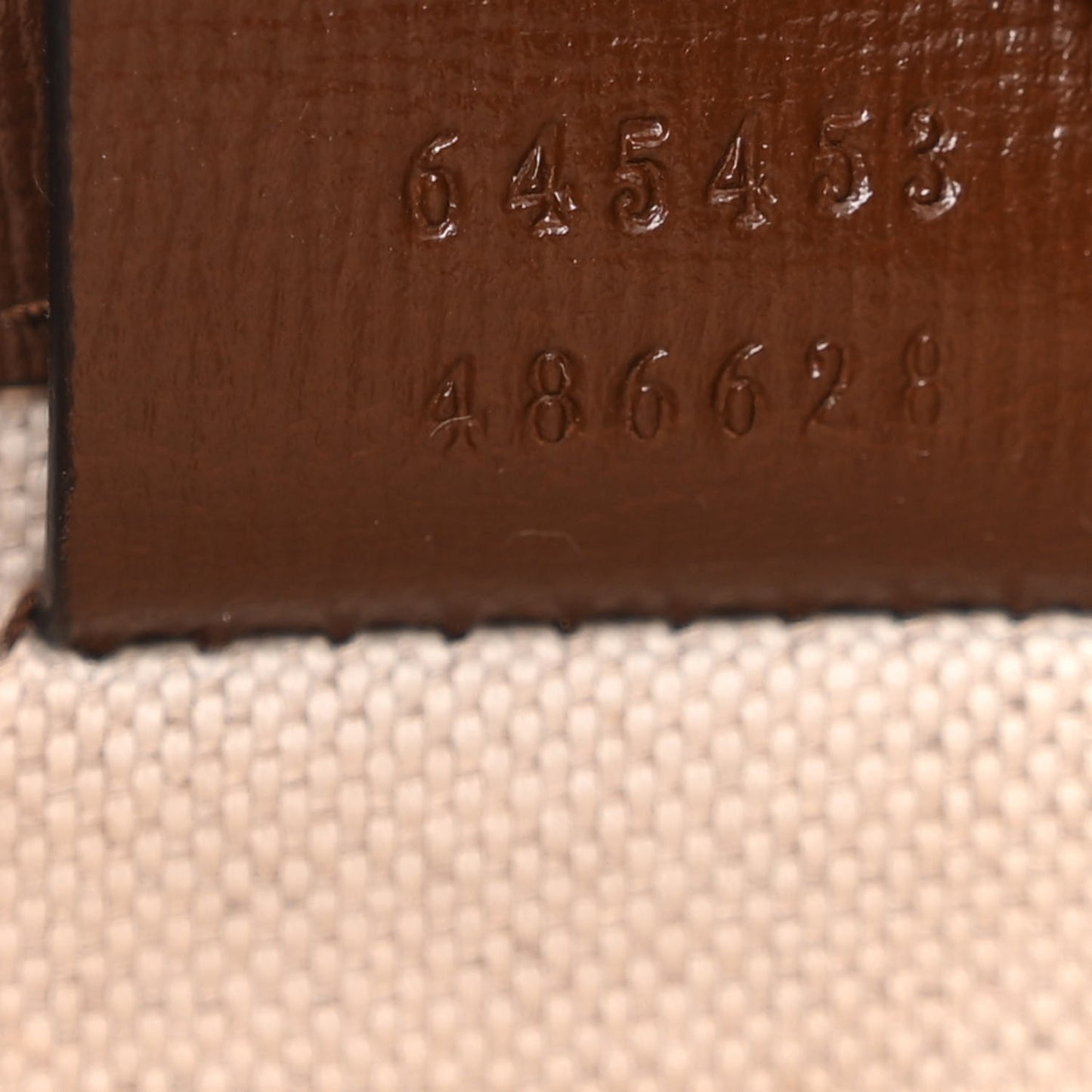 GG Supreme Monogram Azalea Calfskin Mini Horsebit 1955 Foldover Top Handle Bag Beige Ebony Brown Sugar