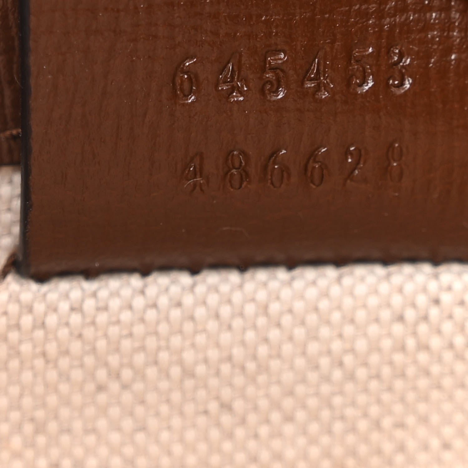 Gucci GG Supreme Monogram Azalea Calfskin Mini Horsebit 1955 Foldover Top Handle Bag Beige Ebony Brown Sugar 7 of 11