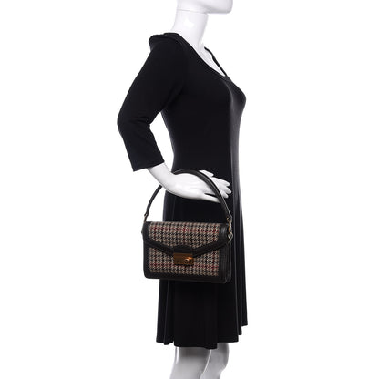 Prada Tweed Sound Shoulder Bag Ebano 2 of 9