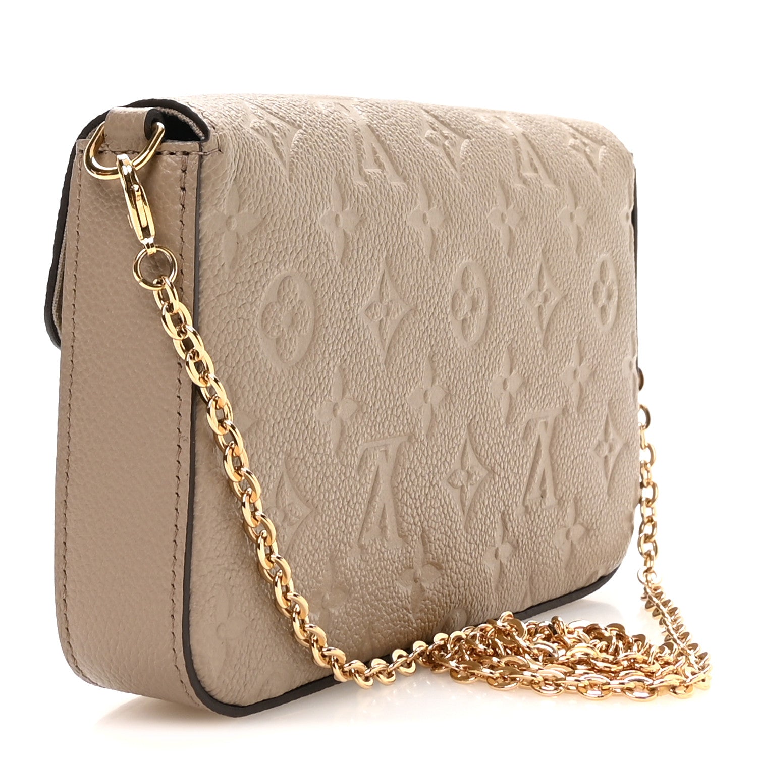 Louis Vuitton Empreinte Pochette Felicie Chain Wallet Tourterelle 4 of 11