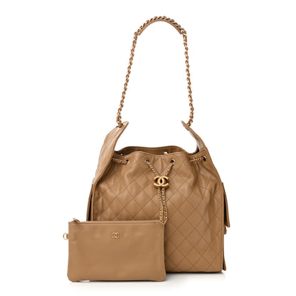 Chanel Caviar Quilted Medium Chanel 25 Handbag Dark Beige 3 of 11