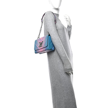 Louis Vuitton Epi Tropical Twist Shoulder Bag MM Blue Rose 2 of 11