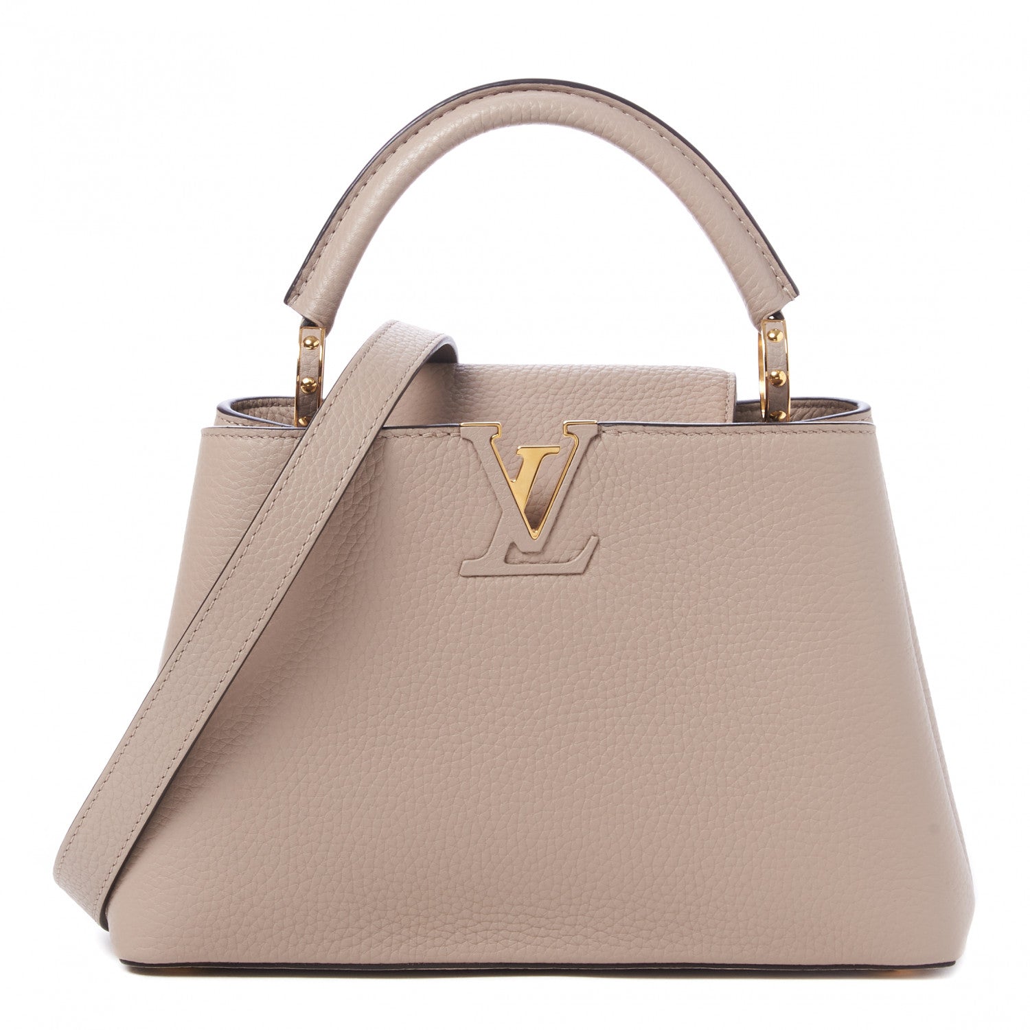 Louis Vuitton Taurillon Capucines BB Galet 1 of 9
