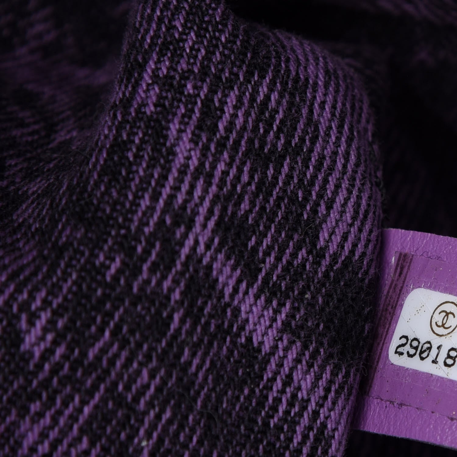 Chanel Denim Quilted Denimpression Flap Purple Black 9 of 10