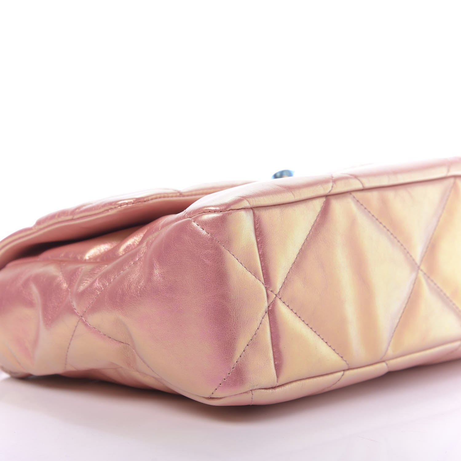 Chanel Iridescent Calfskin Quilted Large 19 Flap Pink 6 of 13