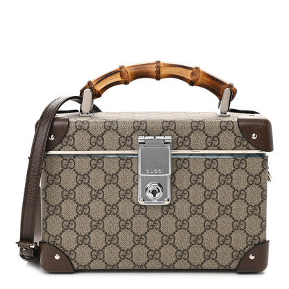 Gucci GG Supreme Monogram Globe-Trotter Beauty Case Brown 1 of 11