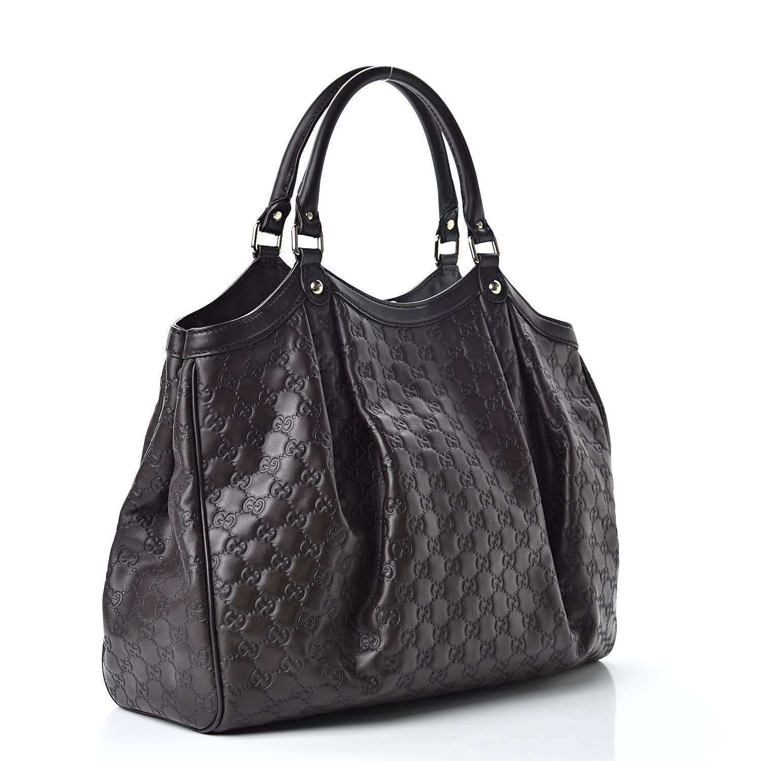 Gucci Guccissima Vitello Tender Large Sukey Tote Testa di Moro 3 of 10