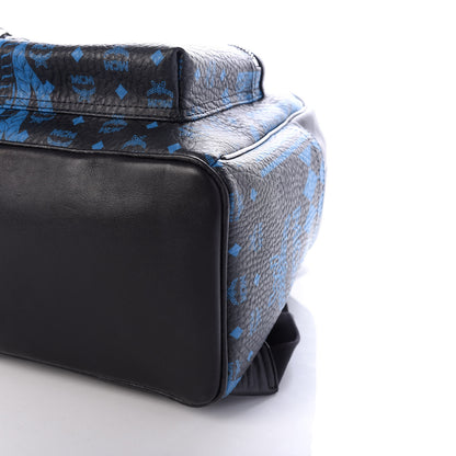 MCM Visetos Baroque Print Medium Stark Backpack Munich Blue 8 of 9