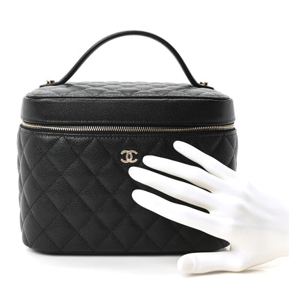 Chanel Caviar Quilted Large Vanity Pouch Black 2 of 11