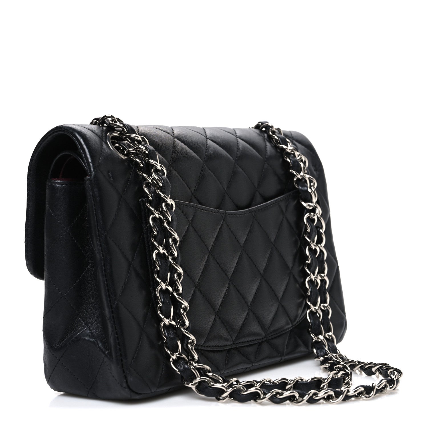 Chanel Lambskin Quilted Small Double Flap Black 3 of 10