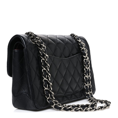Chanel Lambskin Quilted Small Double Flap Black 3 of 10