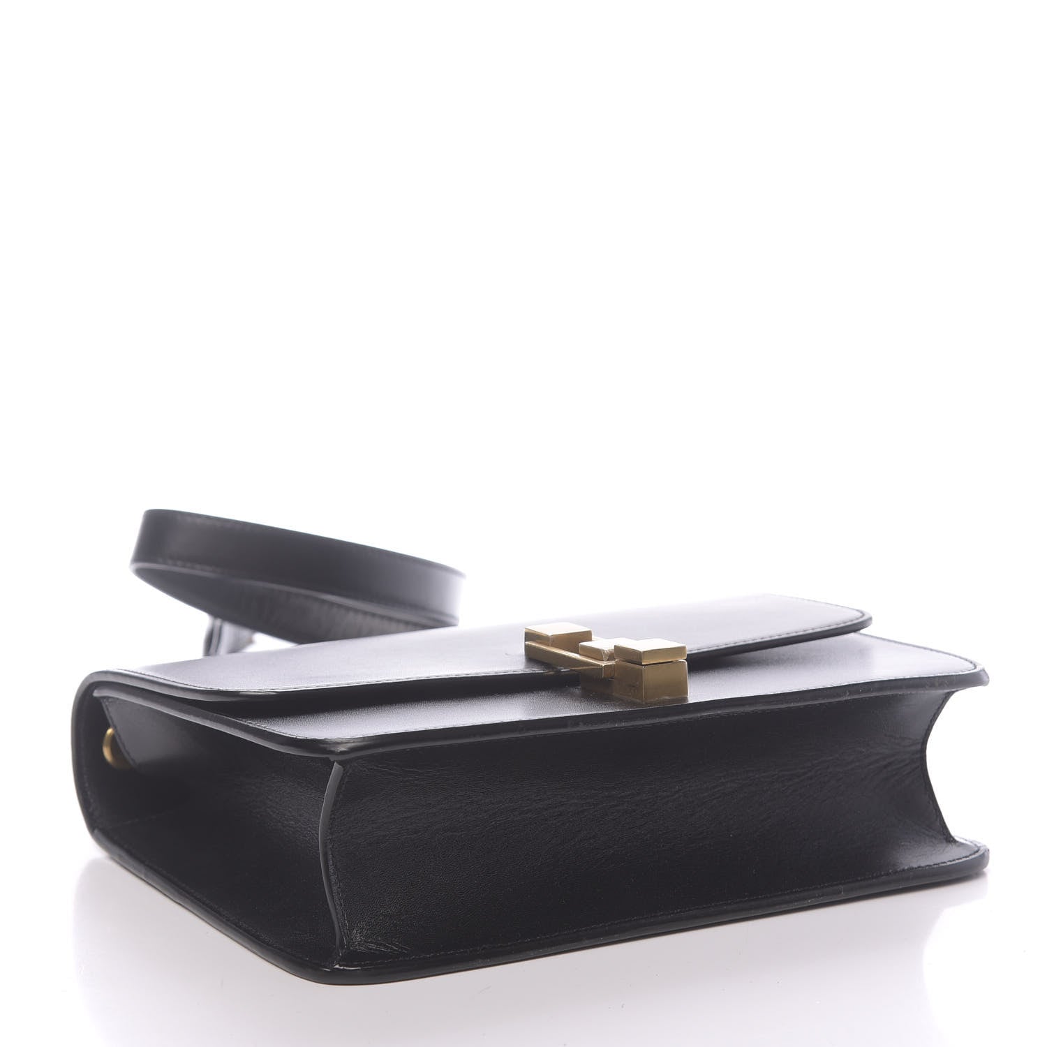Saint Laurent Smooth Calfskin Carre Satchel Black 4 of 10
