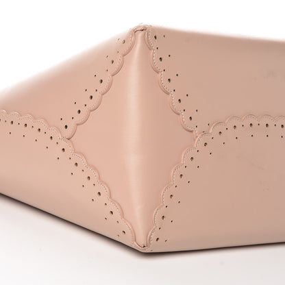 Alaia Calfskin Scalloped Trim Tote Blush 10 of 19