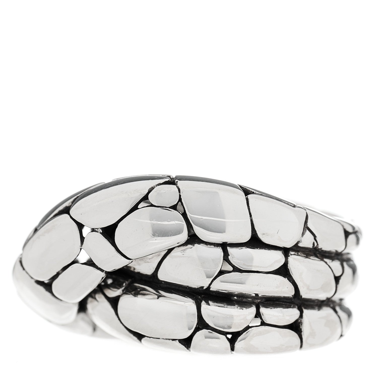 John Hardy Sterling Silver Kali Twist Ring 54 6.75 2 of 5