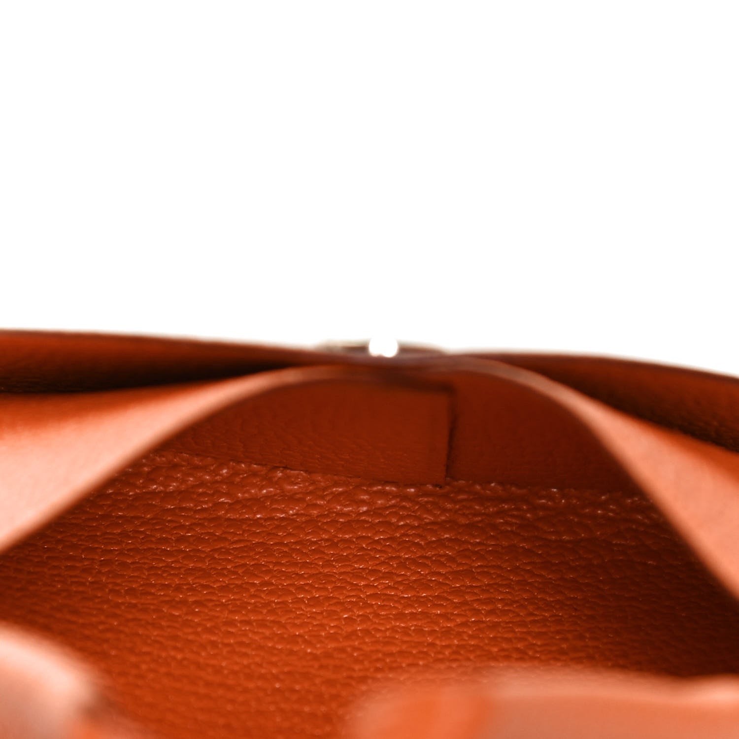 Hermes Chevre Mysore Bastia Coin Purse Orange 5 of 7