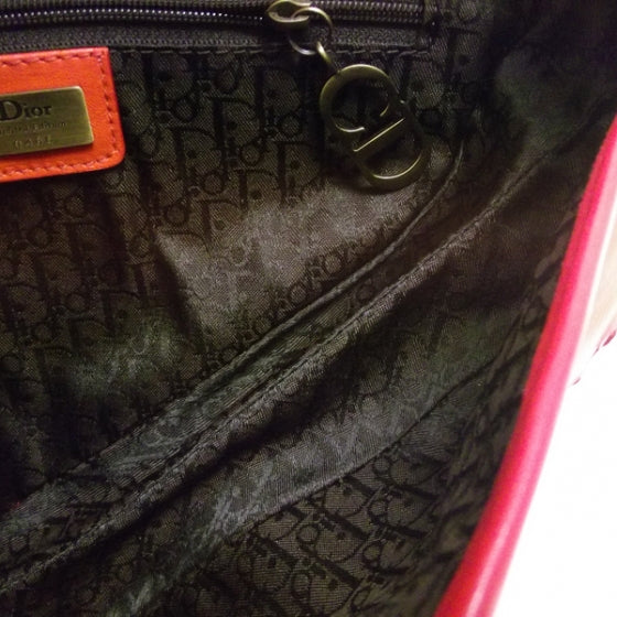 Leather Saddle Bag Orange LTD ED