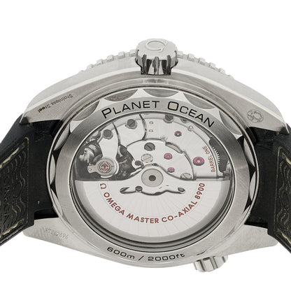 Omega Stainless Steel Alligator 44mm Seamaster Planet Ocean Automatic Watch Black 215.33.44.21.01.001 4 of 4