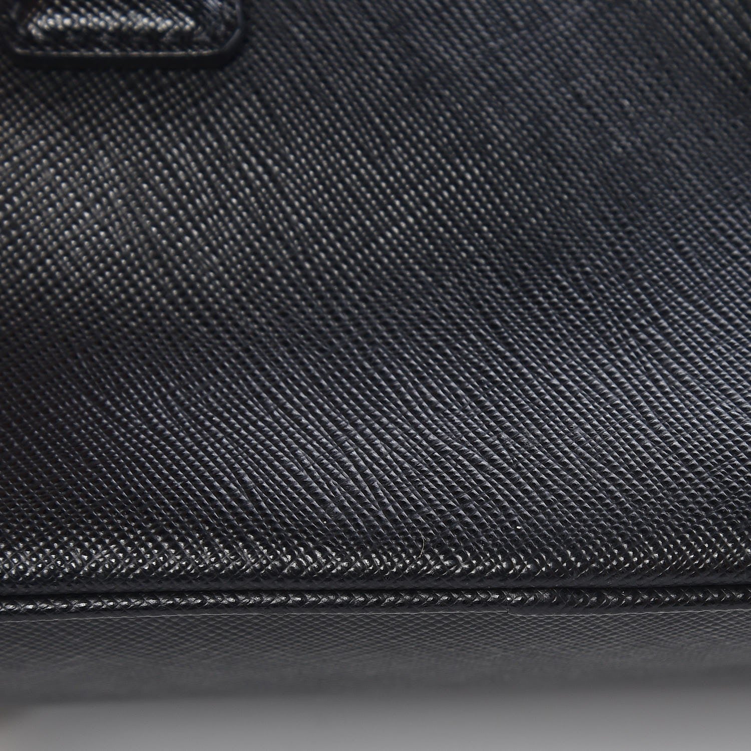 Prada Saffiano Micro Galleria Double Zip Tote Nero Black 9 of 9