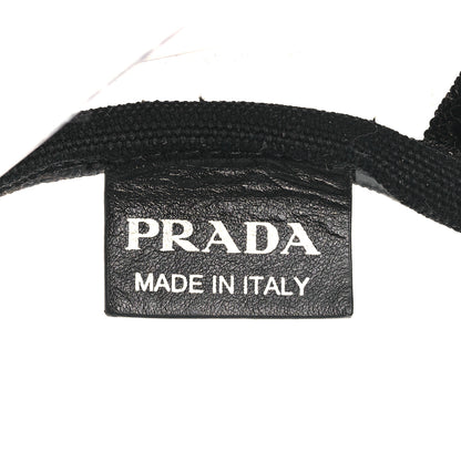 Prada Plexiglass Canapa Small Shopper Tote Black 7 of 9