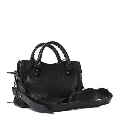 Balenciaga Agneau Classic Silver Hardware Mini City Gris Fossile 2 of 13