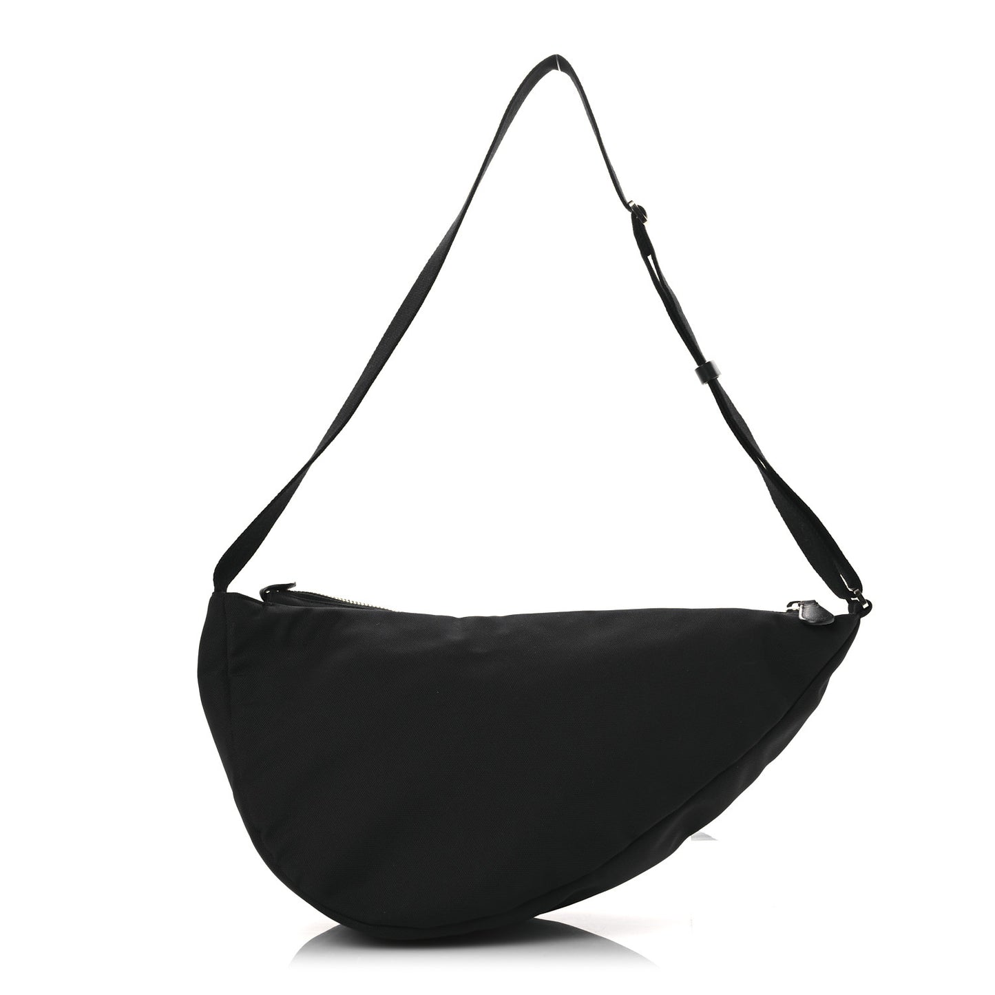 Nylon Small Slouchy Banana Bag Black