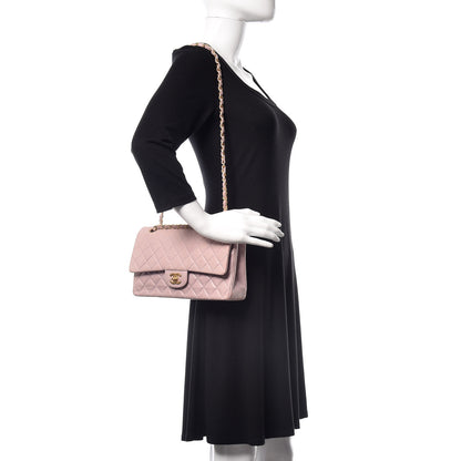 Chanel Lambskin Quilted Medium Double Flap Light Pink 2 of 13