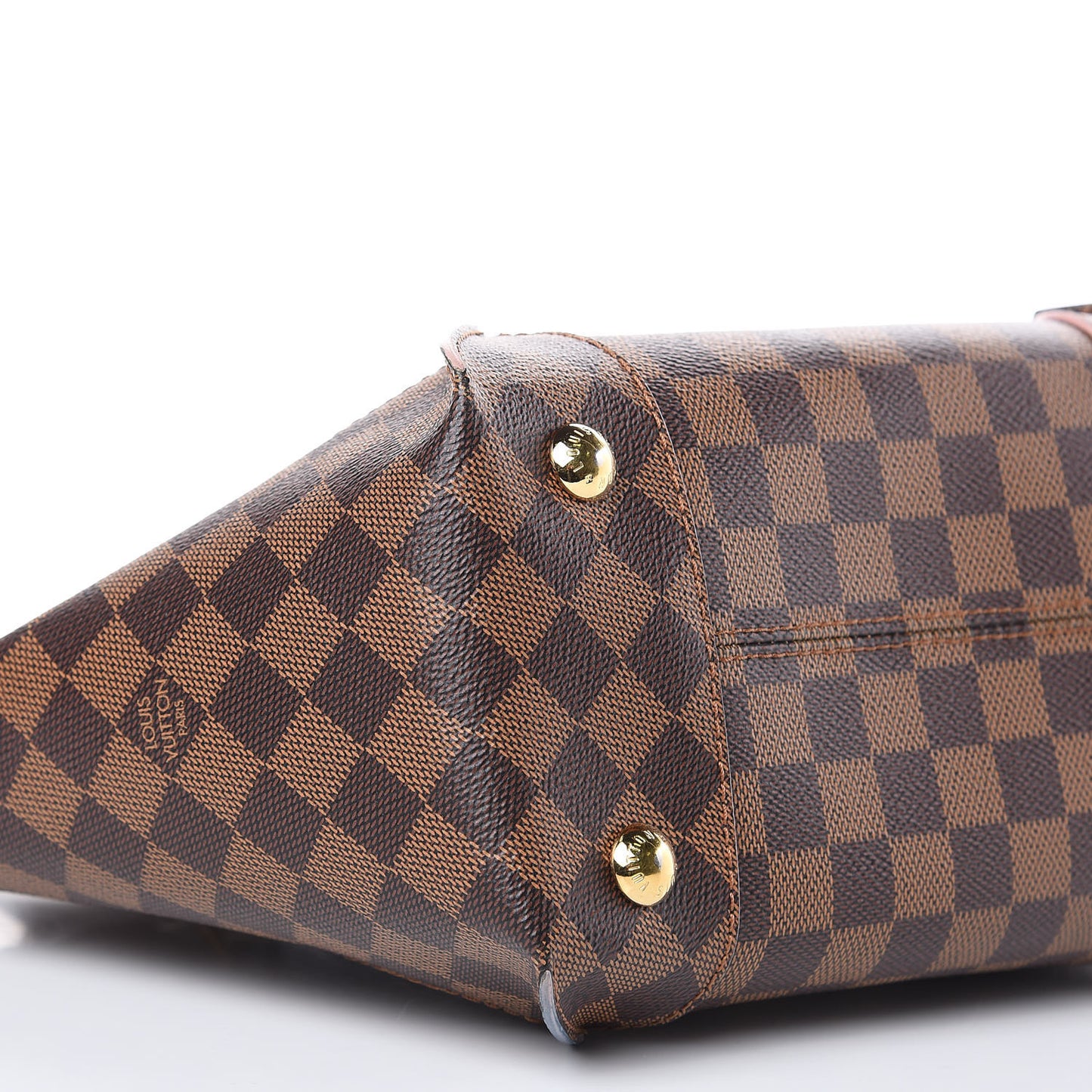 Damier Ebene Caissa Tote PM Rose Ballerine