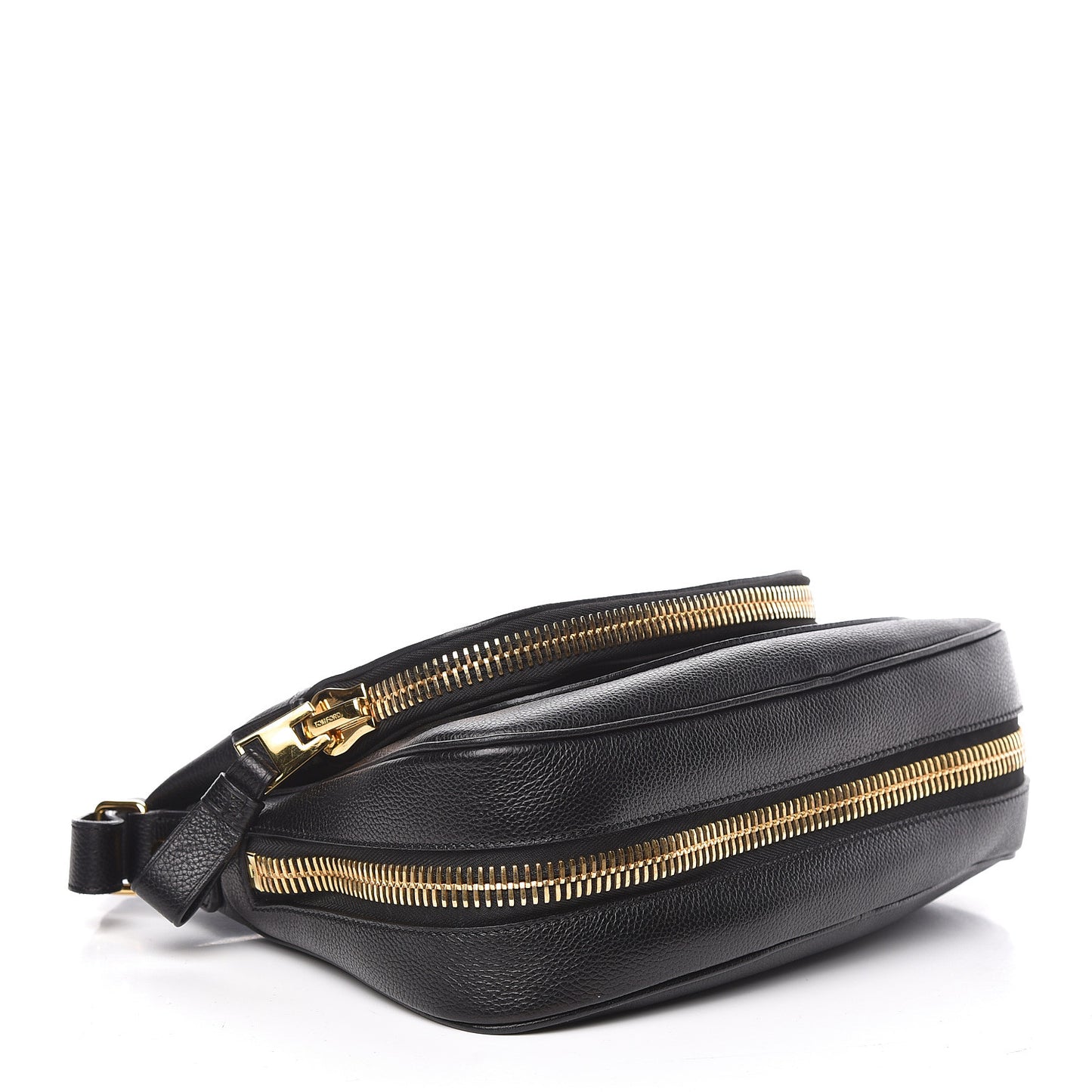 Grained Calfskin Medium Jennifer Crossbody Bag Black