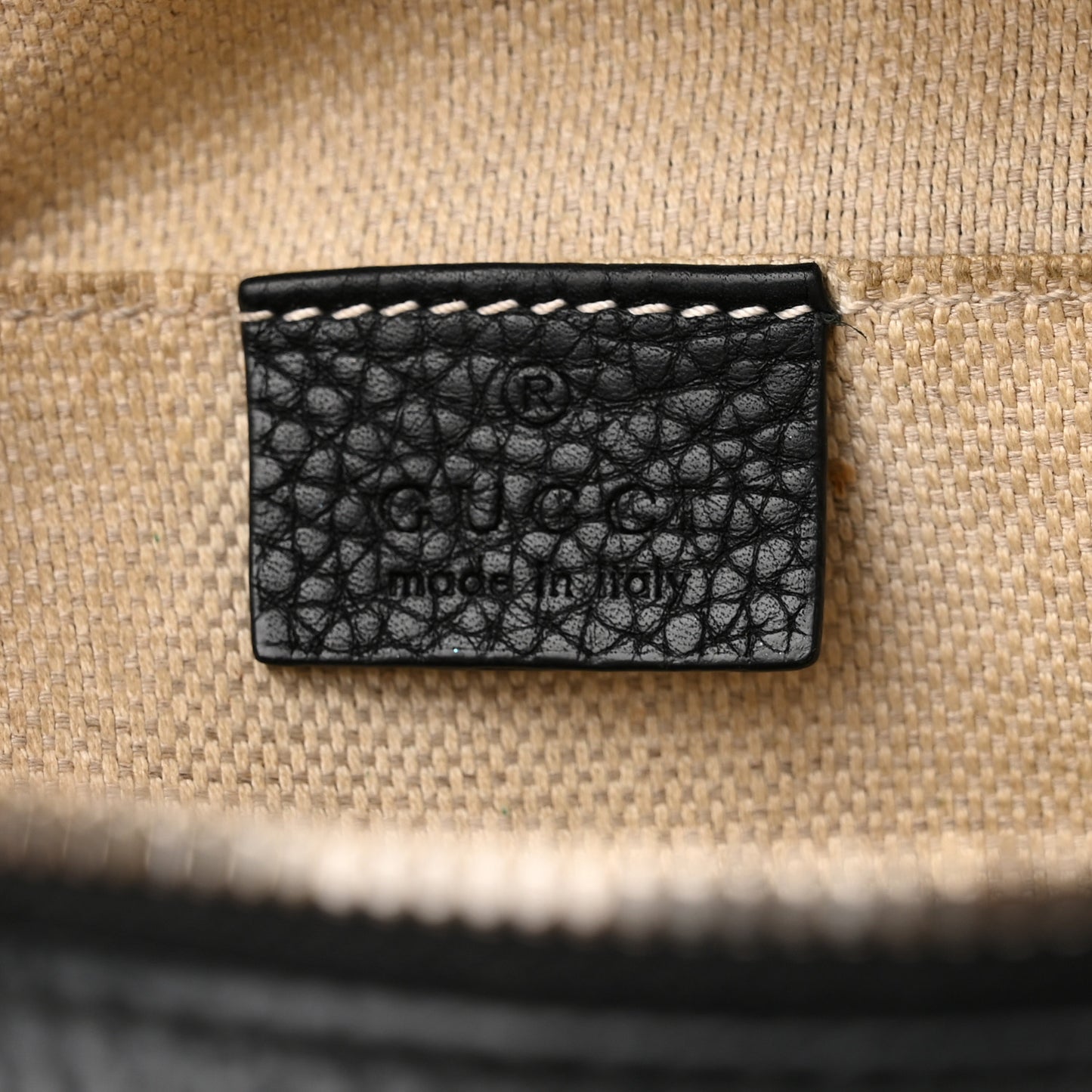 Pebbled Calfskin Small Soho Disco Bag Black
