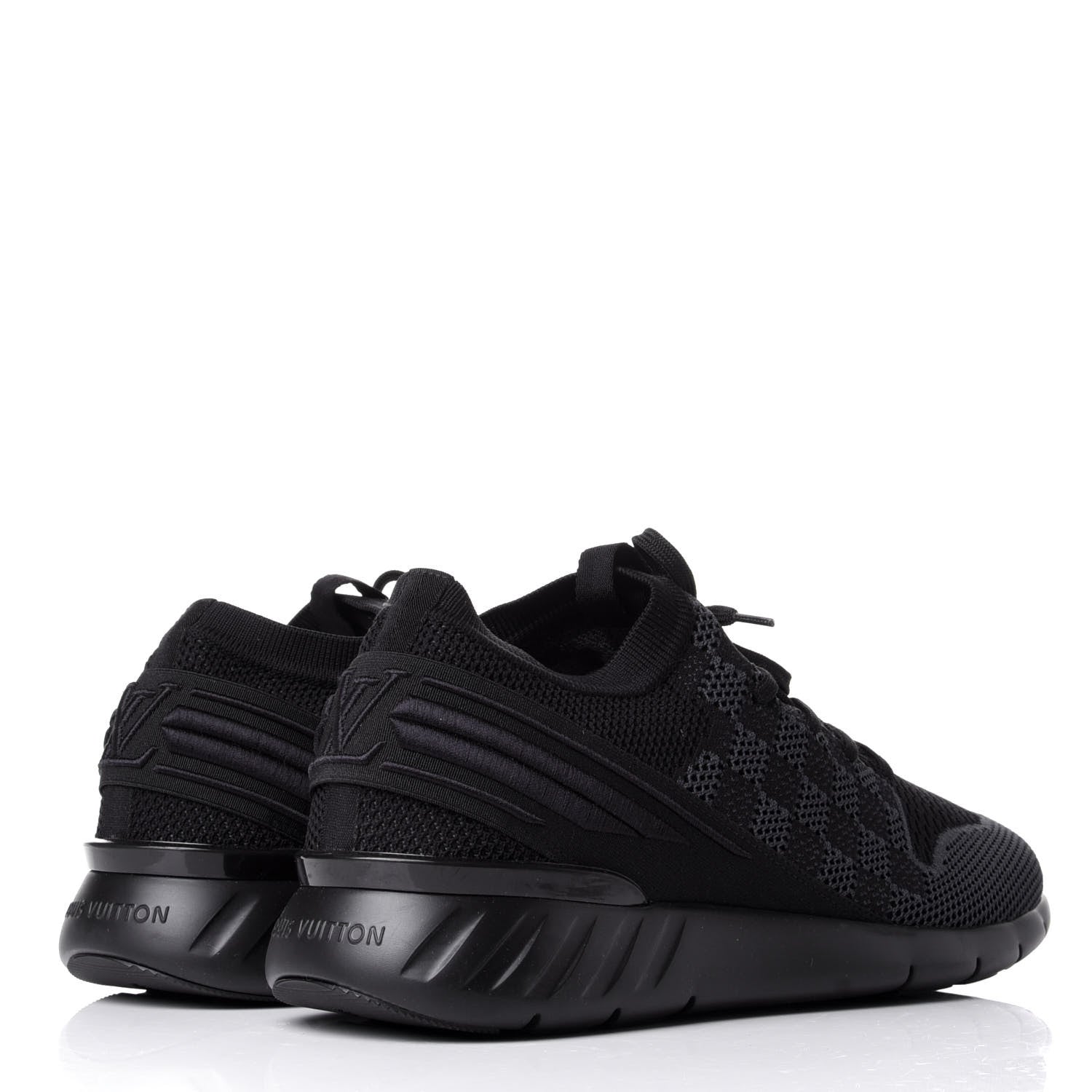 Louis Vuitton Knit Damier Fastlane Sneakers 10.5 Graphite 4 of 11
