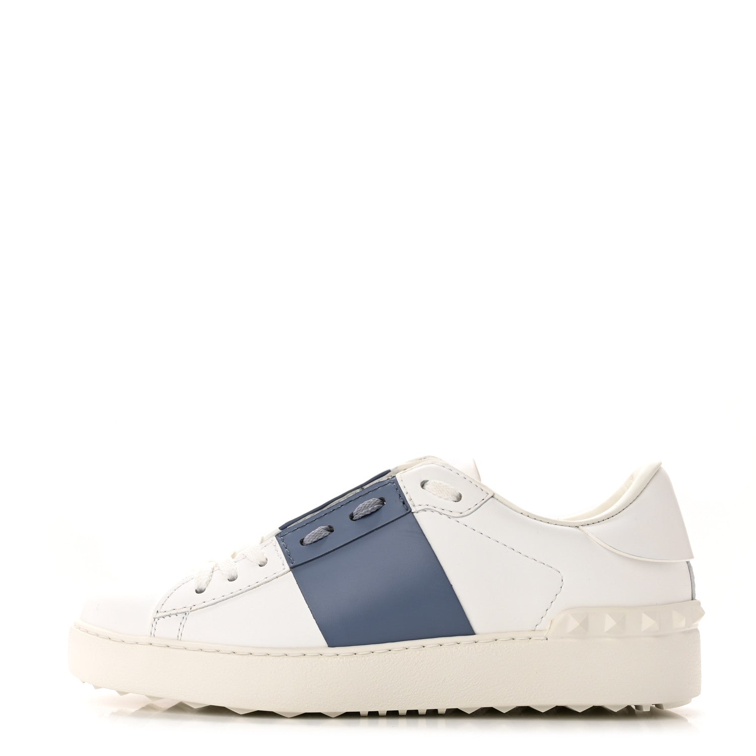 Valentino Garavani Calfskin Womens Rockstud Open Sneakers 36 White Niagara 1 of 12