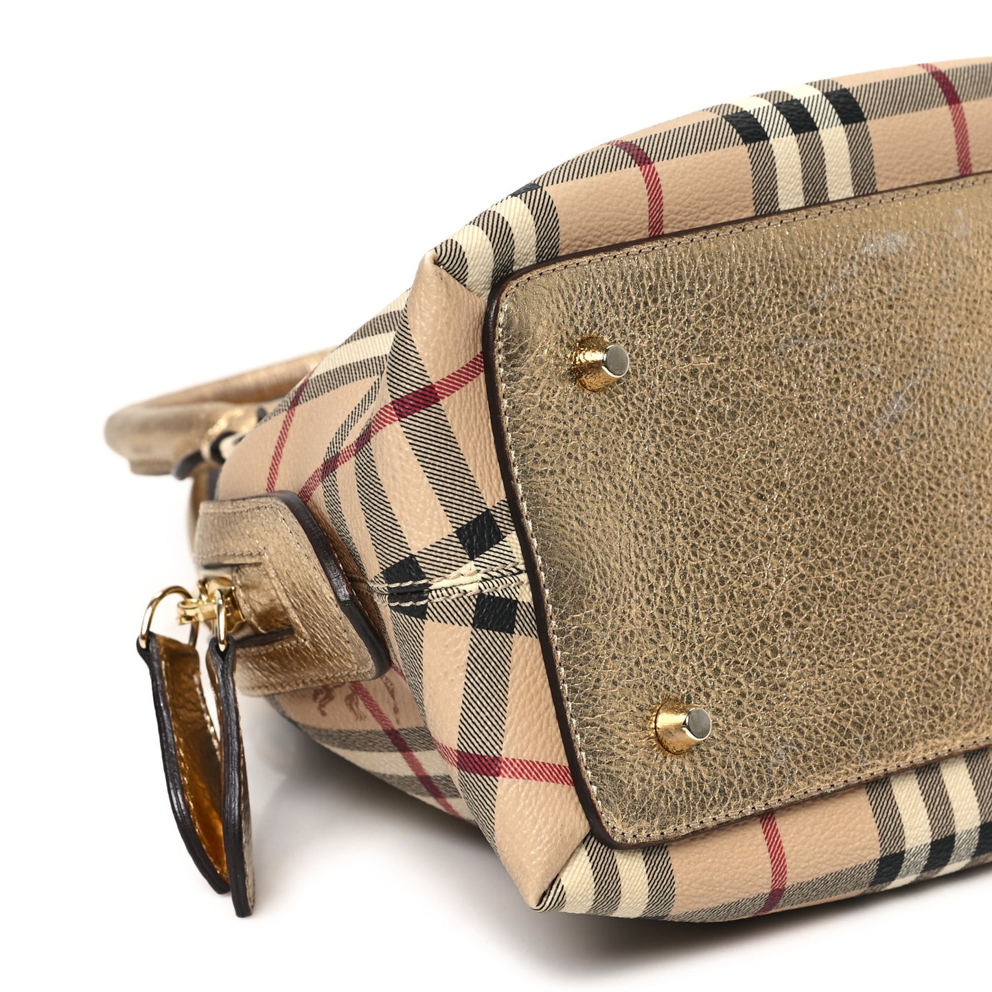 Haymarket Check Thornley Satchel Gold