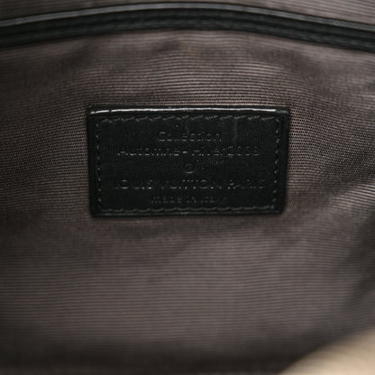 Louis Vuitton Calfskin Embossed Mini Cube Speedy Black 6 of 10