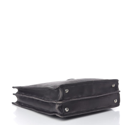 Prada Saffiano Cuir Double Handle Tote Baltico 4 of 22