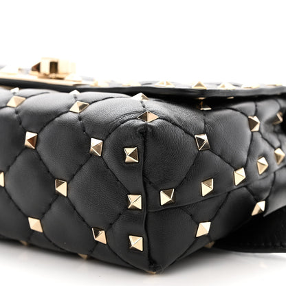 Valentino Garavani Lambskin Rockstud Spike Belt Bag Black 10 of 12